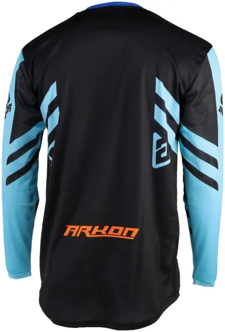 Black and blue Arkon Nitrus Jersey long-sleeved for sporty style and performance