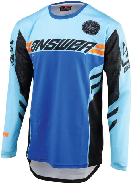 Blue and light blue long-sleeved Arkon Nitrus Jersey perfect for motocross riding