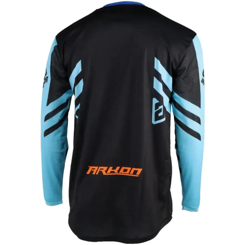 Black and blue Arkon Nitrus Jersey youth long-sleeved nitrus jersey for active wear