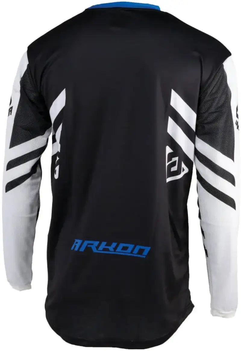 Black and white long-sleeved Arkon Nitrus jersey for biking, Nitrus Jersey style