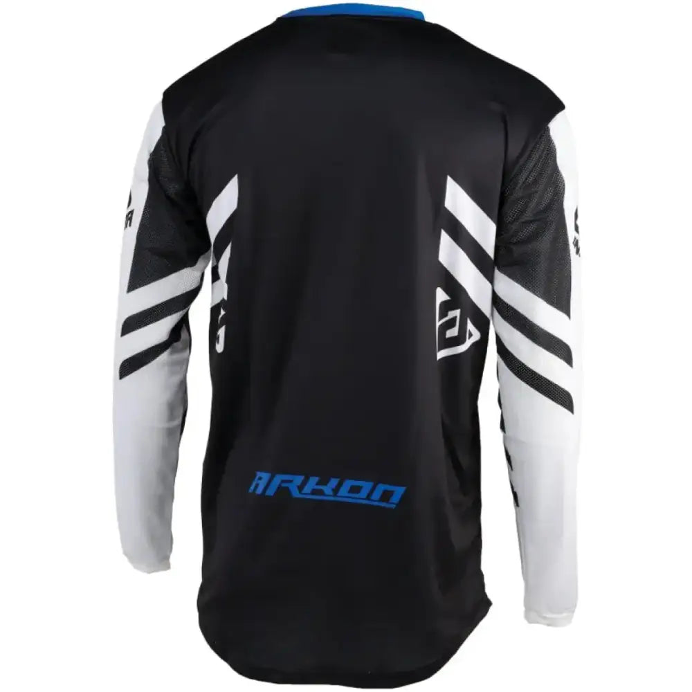 Black and white long-sleeved Arkon Nitrus jersey for youth XL, sporty nitrus jersey style