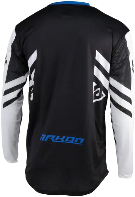 Black and white long-sleeved Arkon Nitrus Jersey for youth, size XS