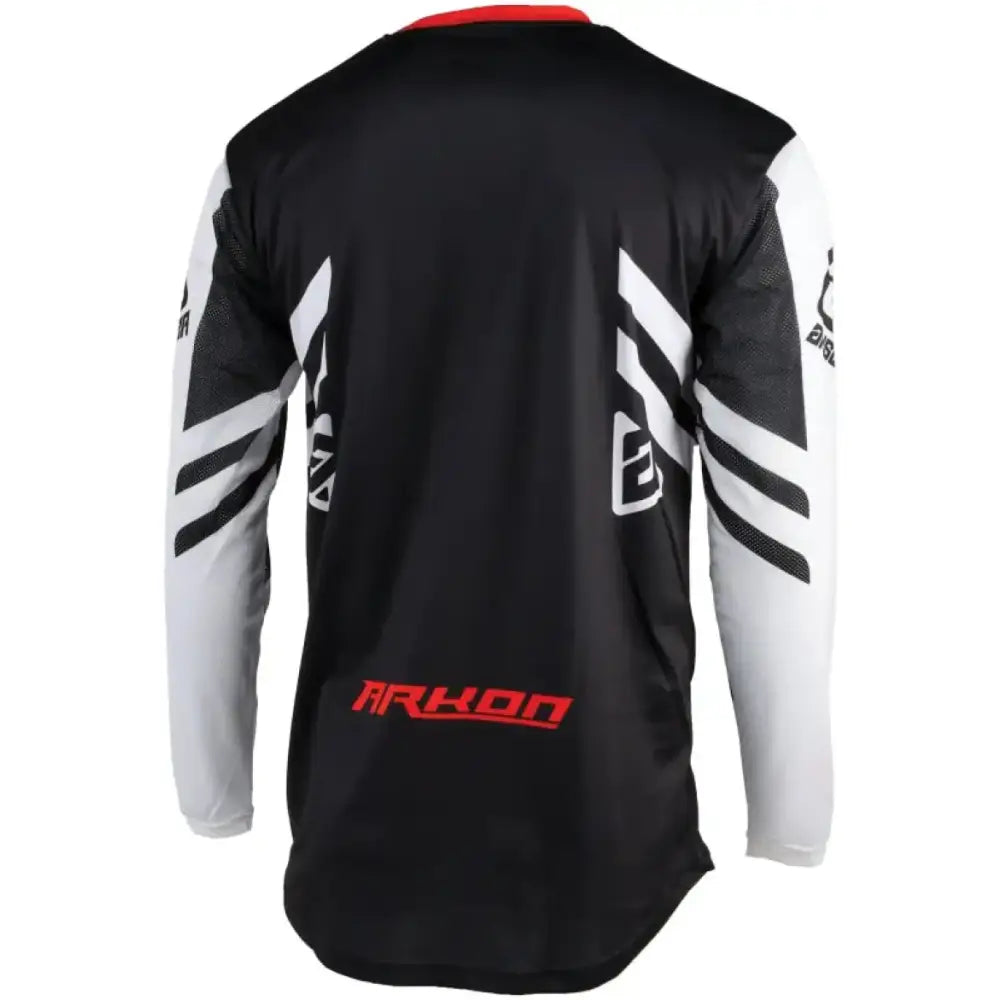 Black and white long-sleeved Arkon Nitrus Jersey for youth XL perfect for sports