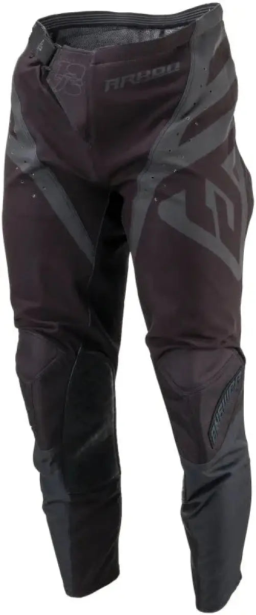 Black and dark gray Arkon Nitrus Pants for motocross with reinforced knees and loose fit