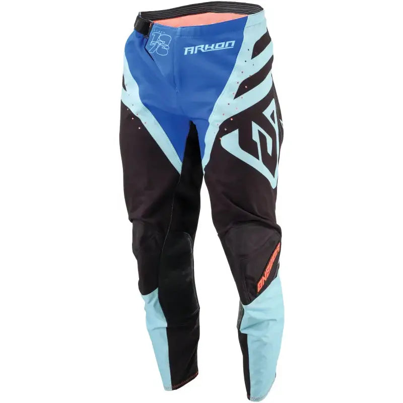 Answer Safety: Answer 25 Arkon Nitrus Pants Blue/Black/Hyper Orange Youth Size - 16