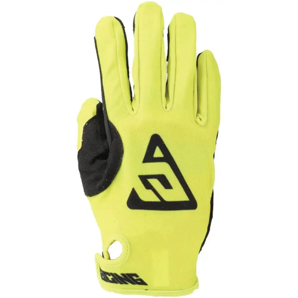 Yellow and black racing glove from Answer 25 Ascent Gloves Hyper Acid Black series