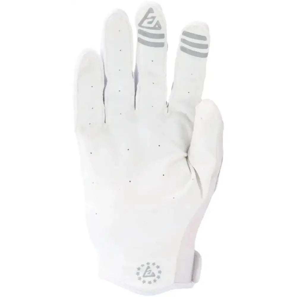 White batting glove from Answer 25 Ascent Gloves White/Grey collection
