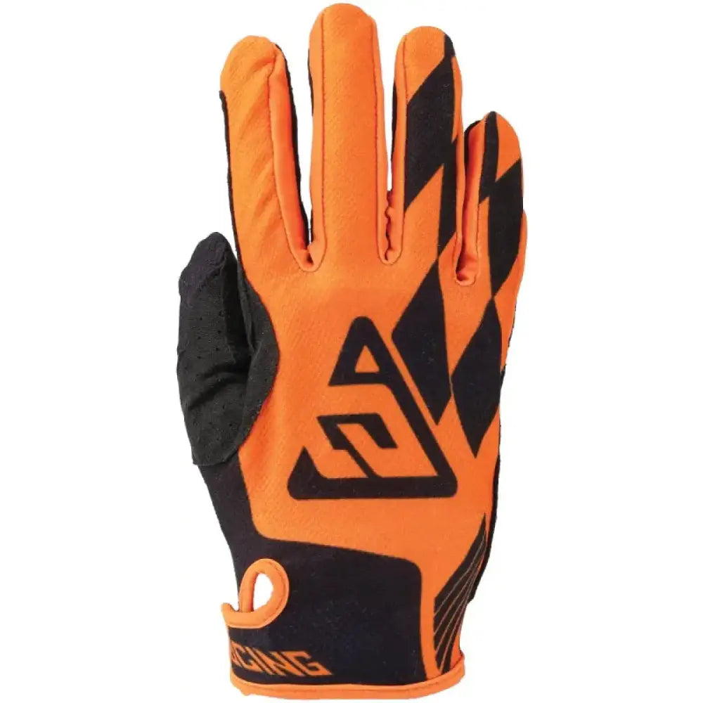 Hyper orange Answer 25 Ascent Prix Gloves black and orange youth motocross glove