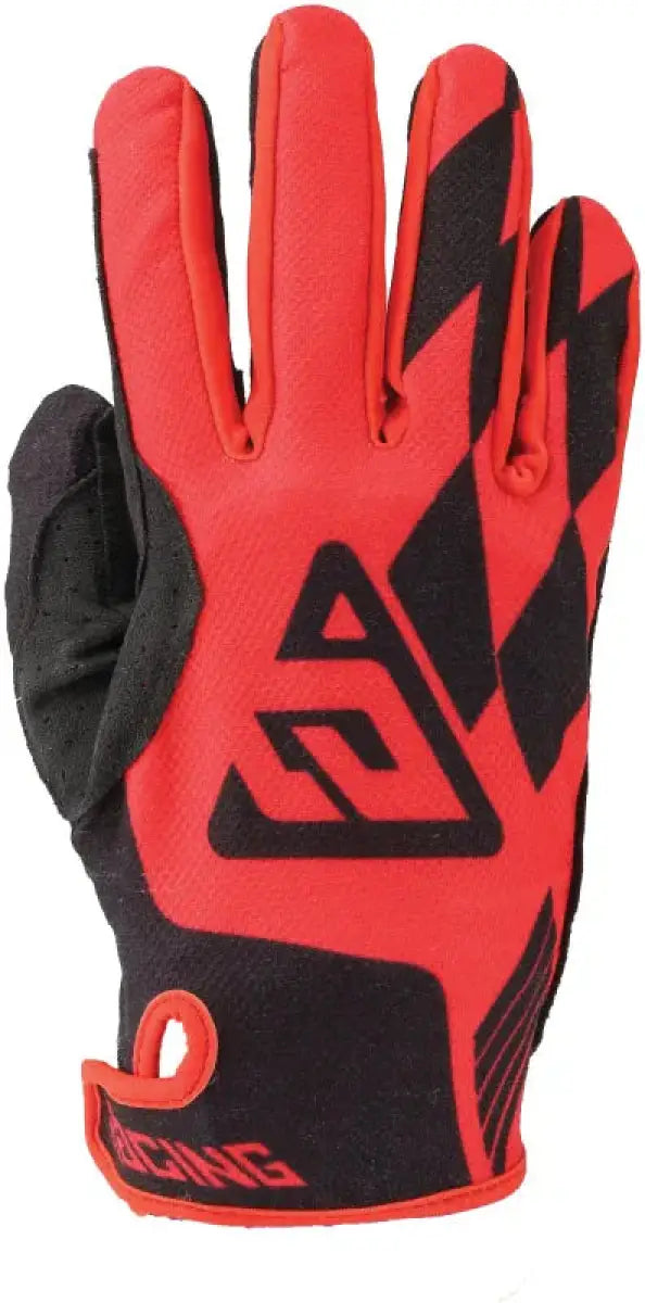 Red and black Ascent Prix Gloves showing durable design for racing enthusiasts