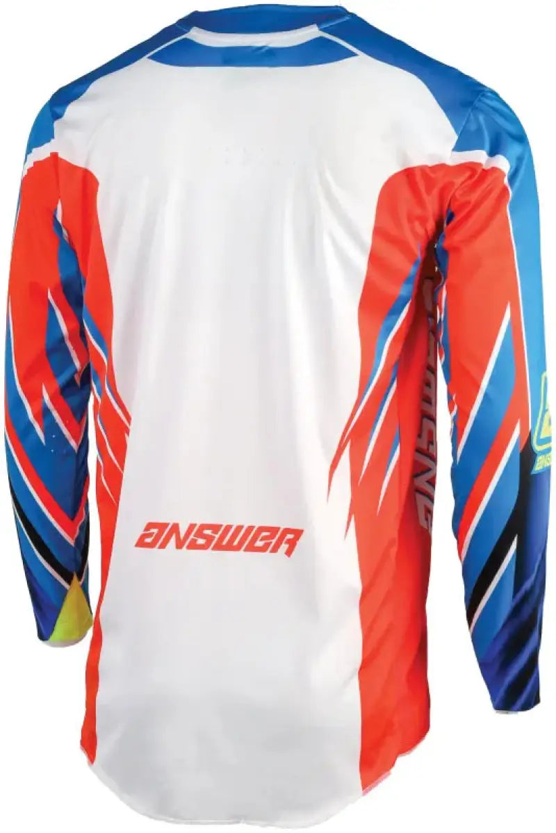 Long-sleeved Elite Xotic Jersey Youth in Red White Blue for motocross riding