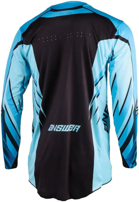 Blue and black long-sleeved elite xotic jersey for youth XS, stylish Xotic Jersey feel