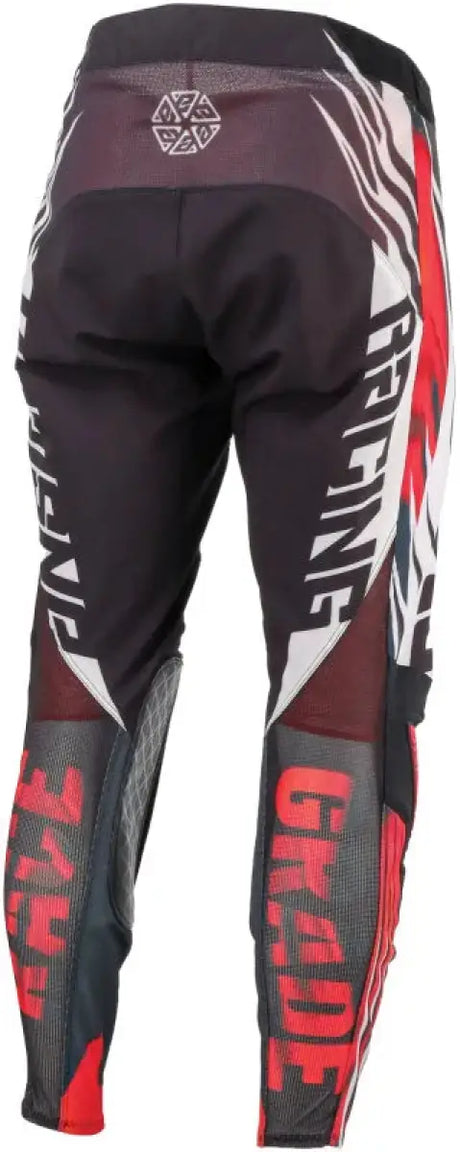 Answer 25 Elite Xotic Pants Crimson Black with reinforced knees and shins for motocross