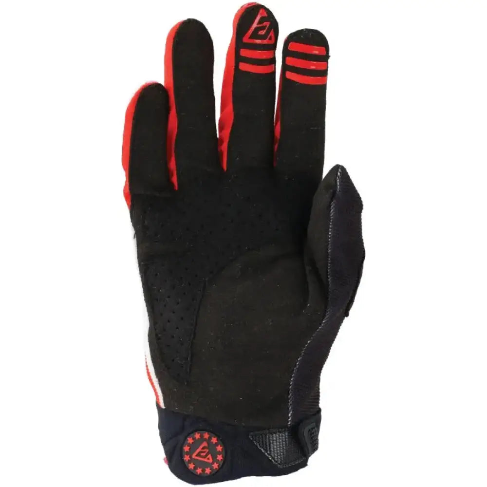 Black and red Answer 25 Peak Flo Gloves for youth, perfect flo gloves style