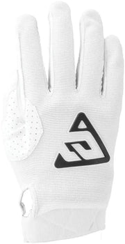 White golf glove with black logo from Answer 25 Peak Gloves White/Black XL