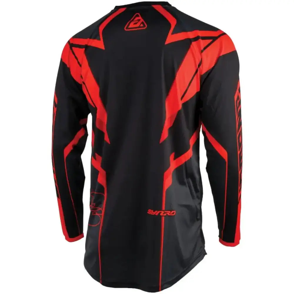 Black and red Long-Sleeved Syncron Envenom Jersey for sports and active wear