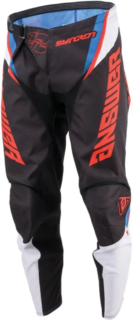 Answer 25 Syncron Envenom Pants Red/White/Blue Size - 30 - Safety
