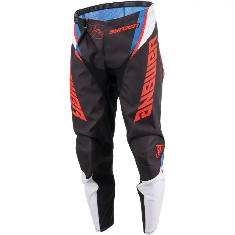 Answer Safety: Answer 25 Syncron Envenom Pants Red/White/BlueYouth Size - 22