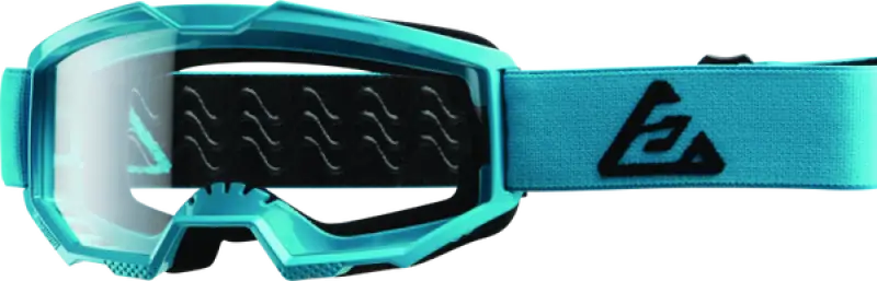 Teal Answer Apex Goggle Astana Black for Youth, stylish and sporty motocross gear