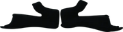 Dark mirrored shoes for Answer AR1 AR3 Cheek Pads Black 2XL product display