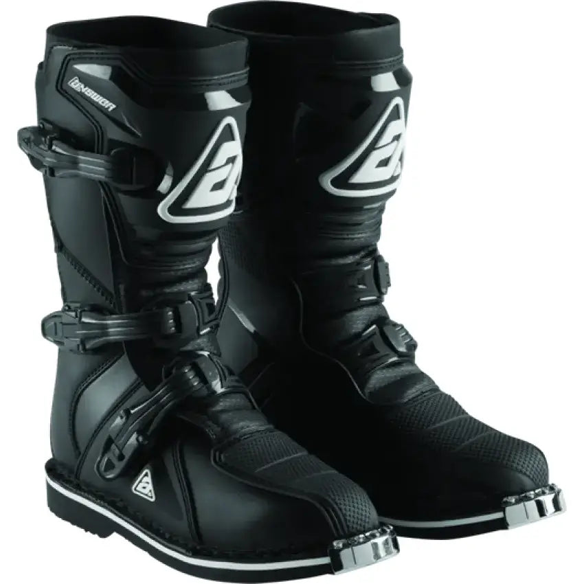 Black motocross boots from the Answer AR1 Boot Black Youth collection