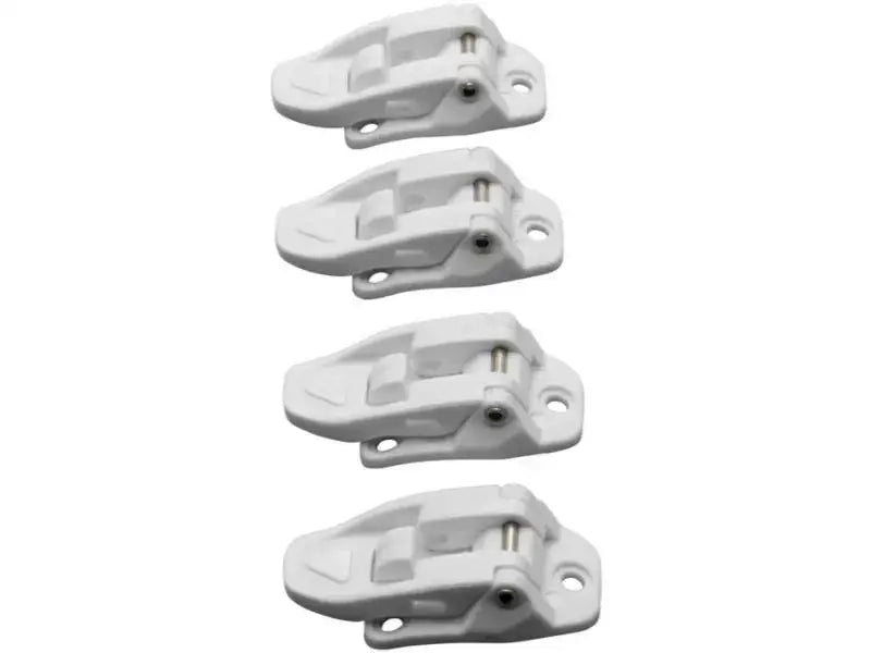 Four white plastic latches for Answer AR1 Boot Buckle Youth 445252