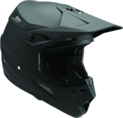Black motocross Answer AR1 Solid Helmet Matte Black Youth medium for max protection