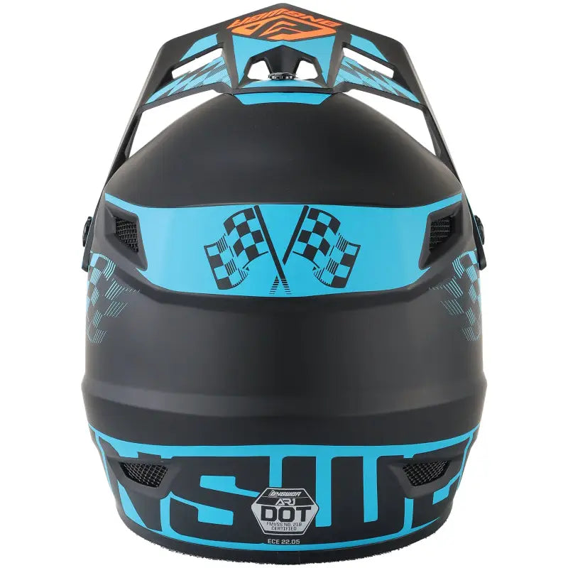 Answer AR1 Sweep Helmet Black/Astana/Hyper Orange - 2XL - Answer