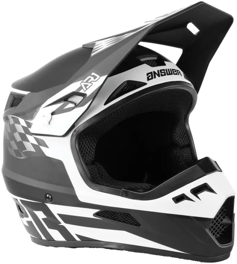 Answer AR1 Sweep Helmet Black/White Youth - Small - Answer