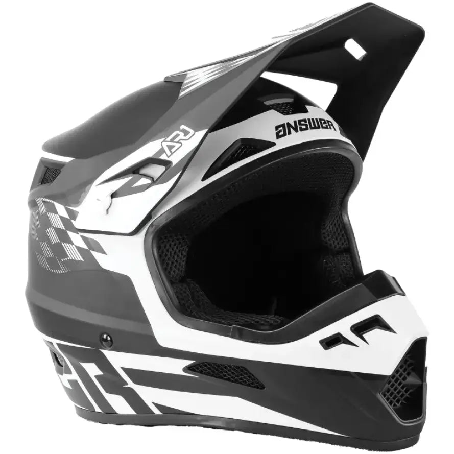 Answer AR1 Sweep Helmet Black/White Youth - Small - Answer