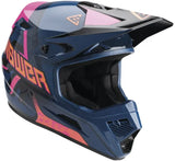Answer AR1 Vendetta Helmet Dark Blue/Rhodamine/Orange Youth - Medium - 447776 - Misc Powersports