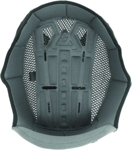Gray helmet interior with Answer AR5 Liner Black for AR5 liner helmets, 2XL size