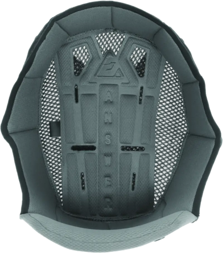 Gray helmet interior with Answer AR5 Liner Black for Answer AR5 helmet XL size
