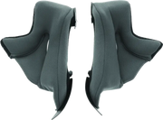Gray helmet cheek pads for Answer AR7 AR7 cheek pads in large size