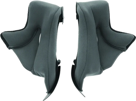 Gray helmet cheek pads for Answer AR7, small cheek pads for better fit
