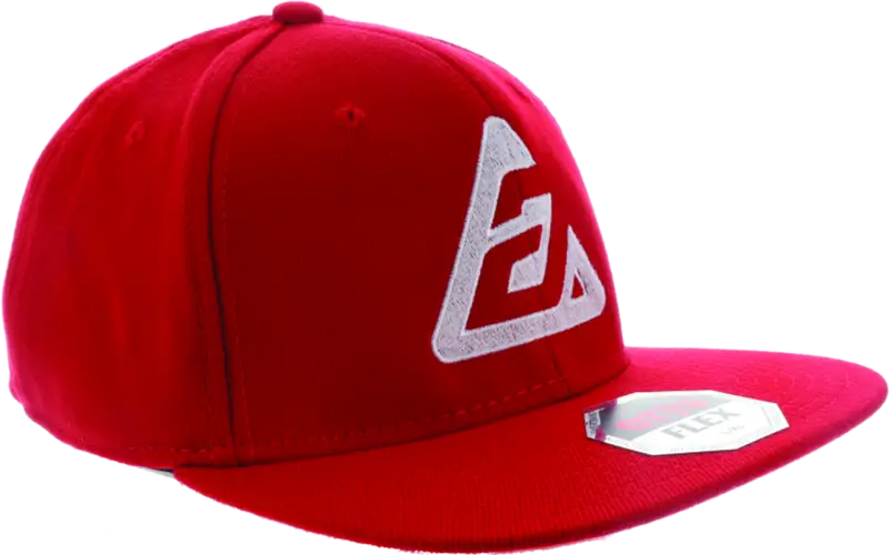 Red Answer Bold Logo Hat with bold logo design for stylish baseball cap look