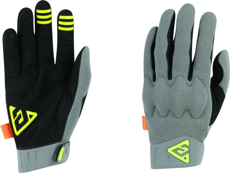 Answer Paragon Gloves Hyper Acid Grey pair of gray and black work gloves for protectio