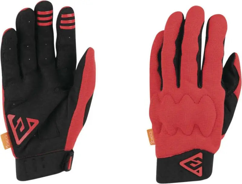 Answer Paragon Gloves Red Black large cycling gloves for biking comfort and style