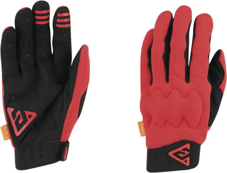 Answer Paragon Gloves Red Black large cycling gloves for biking comfort and style