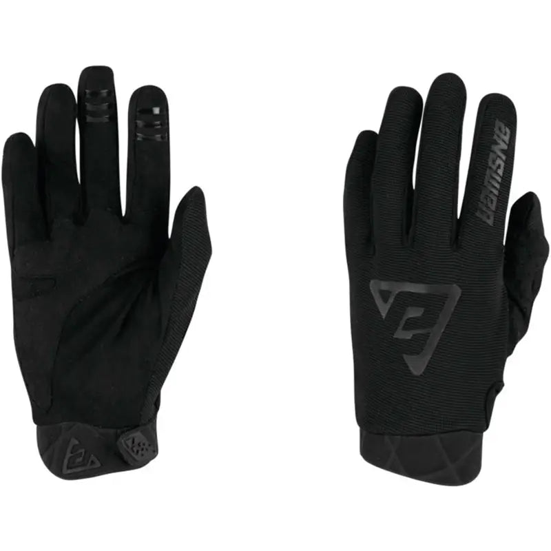 Answer Peak Glove black cycling gloves for youth, perfect peak glove for riding