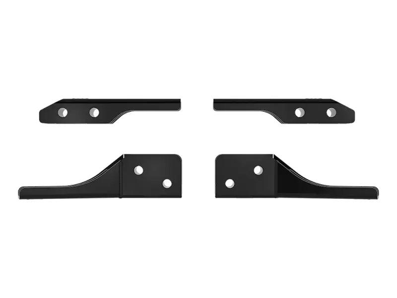 Four black metal brackets for anti intrusion bar to fit larger tires after lifting your vehicle