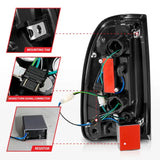 Automotive tail light assembly with light bar for Toyota Tundra LED taillights