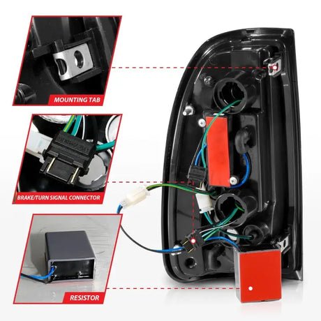 Automotive tail light assembly with light bar for Toyota Tundra LED taillights