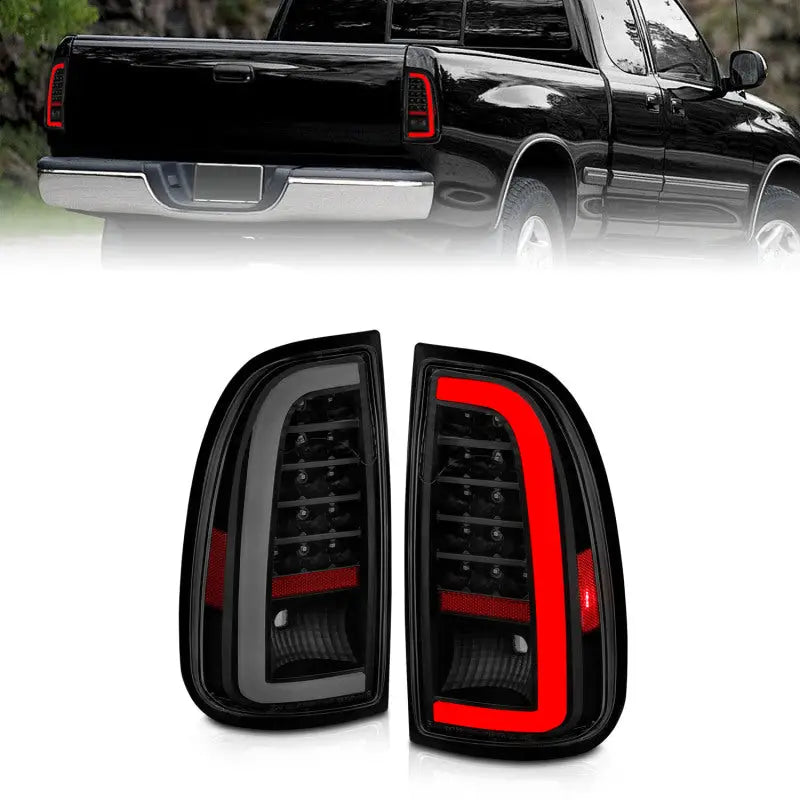 ANZO 311412 ANZO 00-06 Toyota Tundra LED Taillights w/ Light Bar Black Housing Smoke Lens