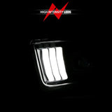 High-intensity LED projector headlights with light bar for Ford Mustang ANZO 05-09