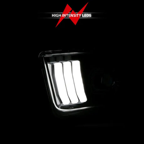 High-intensity LED projector headlights with light bar for Ford Mustang ANZO 05-09