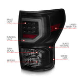 Anzo 07-11 Toyota Tundra Full LED Tailights Black Housing Smoke Lens G2 (w/C Light Bars)