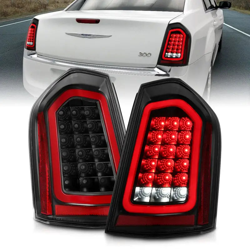 ANZO 321343 ANZO 11-14 Chrysler 300 LED Taillights Black w/ Sequential