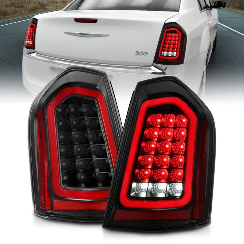 ANZO 321343 ANZO 11-14 Chrysler 300 LED Taillights Black w/ Sequential