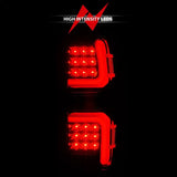 ANZO 15-19 Chevrolet Silverado 2500 HD/3500 HD LED Taillight w/ Sequential Black Housing/Clear Lens - Truck & Automotive