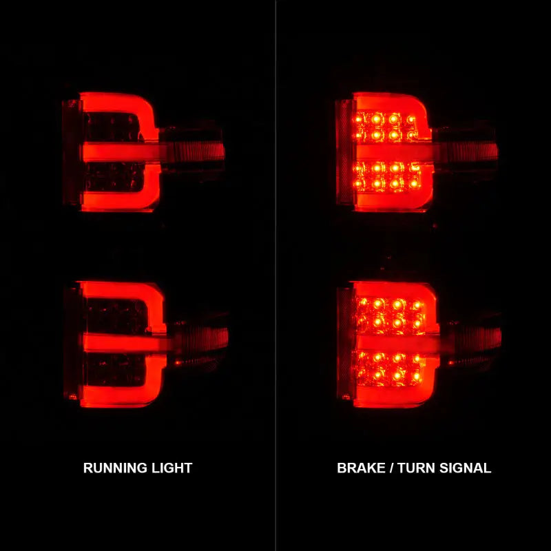 ANZO 311423 ANZO 15-19 Chevy Silverado 2500HD/3500HD (Factory Halogen Only) LED Tail Lights Black w/Clear Lens